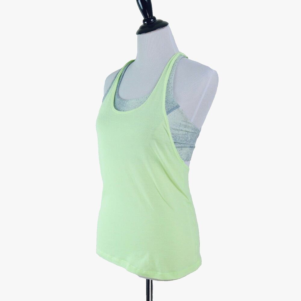Lululemon Size 4 Twist & Toil Tank Top 2 in 1 Mint Citrus *as is* - Picture 4 of 10